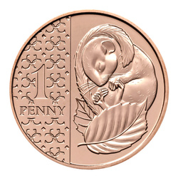 Lote de 8 monedas de cobre Reino Unido Definitive 2025