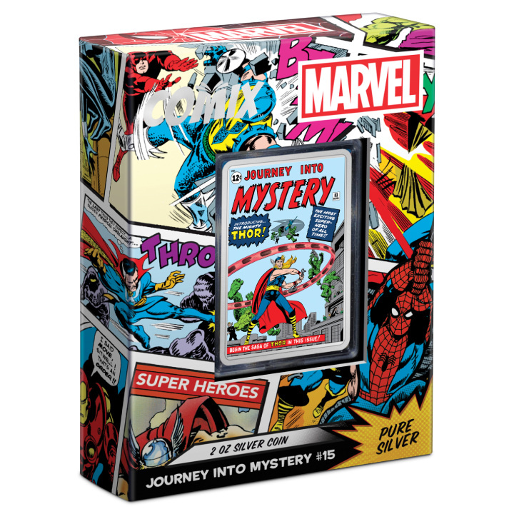 Niue: Marvel Comix - Journey into Mystery kolorowany 2 uncje Srebra 2023 Proof