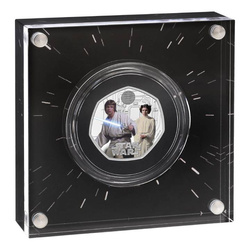  Star Wars: Luke Skywalker and Princess Leia 50p coloured Silver 2023 Proof 