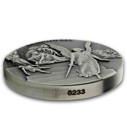 Niue : Biblical - The Firstborn Slain 2 onces d'argent 2019 Proof Antiqued Coin