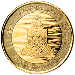 Cayman Islands: Loggerhead Turtle 1 oz Gold 2024 Prooflike