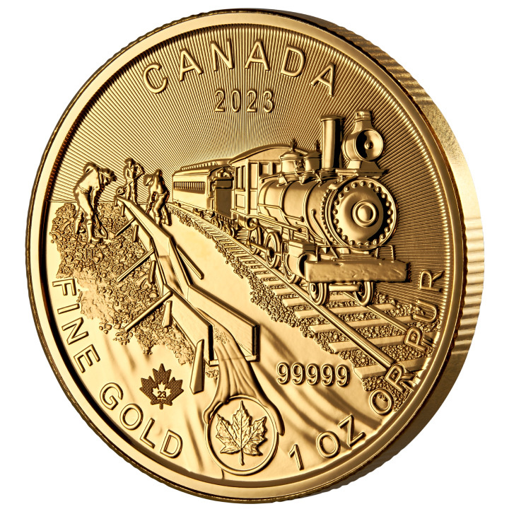 Canada Klondike: La febbre dell'oro - Passaggio per l'oro 1 oncia d'oro 2023 Certipack danneggiato