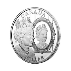 Canadá: El Jubileo de Platino de Su Majestad la Reina Isabel II Dólar Plata 2022 Proof