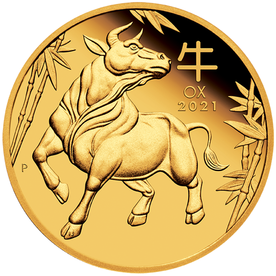 Lunar III: Rok buvola 1 unce zlata 2021 Proof