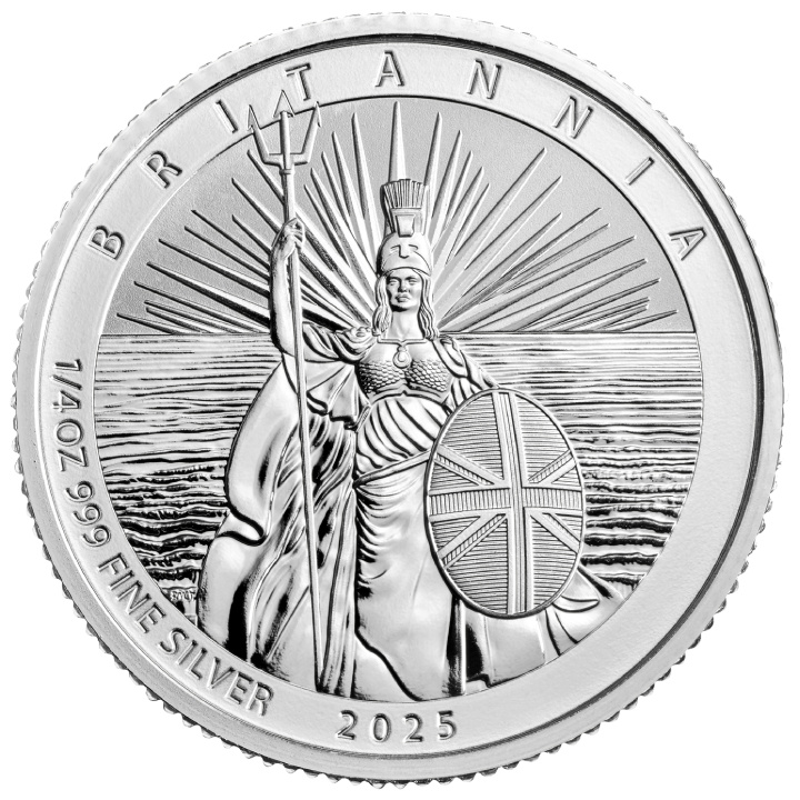 Britannia Four-Coin Silver Set 2025 Reverse Frosted