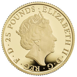 The Royal Tudor Beasts: Seymour Panther 1/4 uncji Złota 2022 Proof