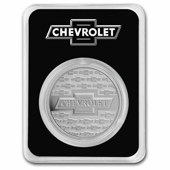 Chevrolet Genuine Parts Logo (1934-1940) 1 once d'argent Certipack