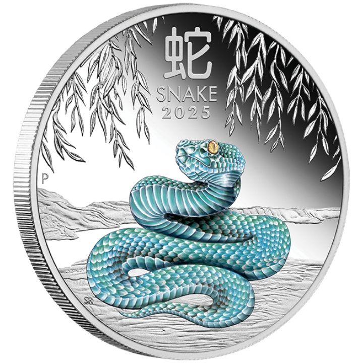 Perth Mint: Lunar III - Rok Węża: Zestaw 3 monet 3 x 1 uncja Srebra 2025 Proof