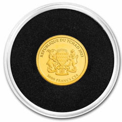 Chad: Panda Rojo Panda Rojo 0.5 gramos Oro 2023