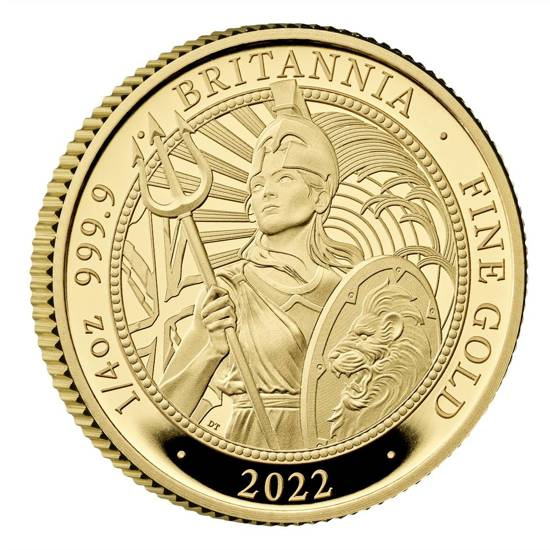 Britannia 1/4 unce zlata 2022 Proof