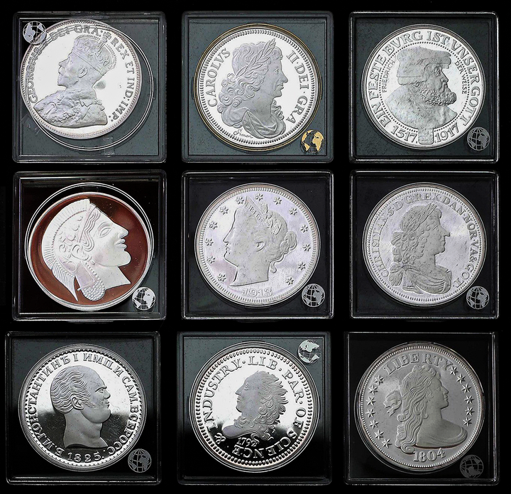 Repliken der Teuersten Münzen der Welt - Zufällige Medaille aus der Serie 20 Gramm Silber