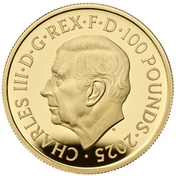 Royal Mint Lunar: Anno del Serpente 1 oncia d'oro 2025 Proof