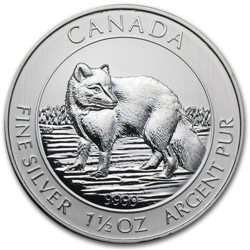 Lis Arktyczny (Silver Canadian Arctic Fox) 1,5 Uncji Srebra