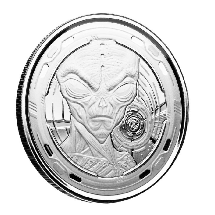 Ghana: Alien 1 oz Plata 2022