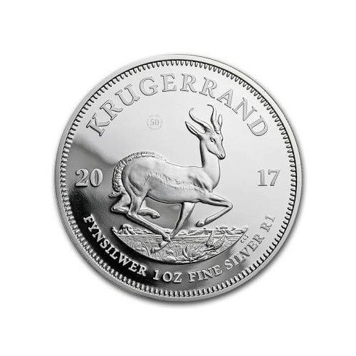 2-Stück Silber Barren & Münzen Set (50 Jahre) Krugerrand 2017