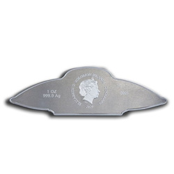 Islas Salomón: OVNI-Plato Volador 1 oz Plata 2020 Proof