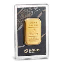 KGHM 100 gram Gold Bar
