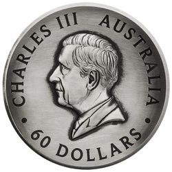 Abeille 2000 grammes d'argent 2024 Pièce antique à haut relief