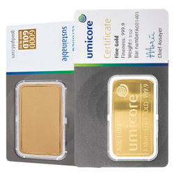 Lingote Umicore 1 oz de oro