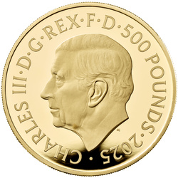 The Royal Tudor Beasts: El Greyhound de Richmond 5 oz de oro 2025 Proof