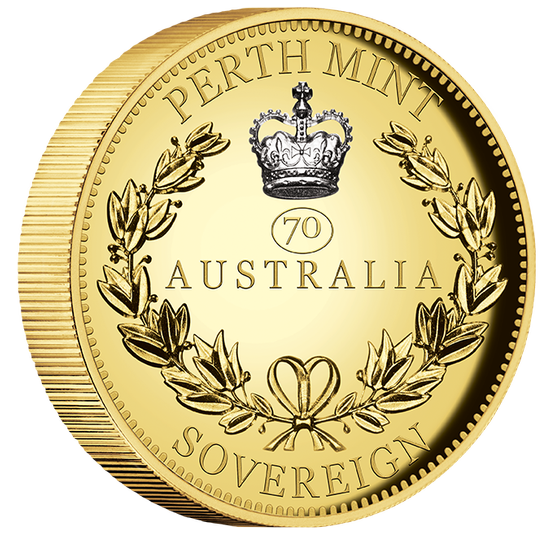 Australský suverénní zlatý 2022 Proof High Relief Piedfort Coin