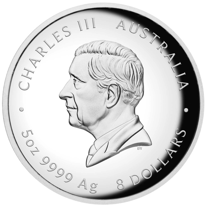 Schwan 5 Unzen Silber 2025 Proof High Relief