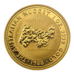 Perth Mint : Australian Nugget 1 once d'or 1988