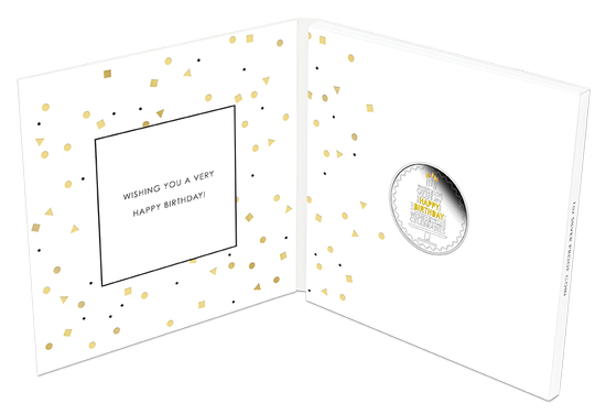 Cumpleaños coloreado 1 oz Plata 2022 Proof