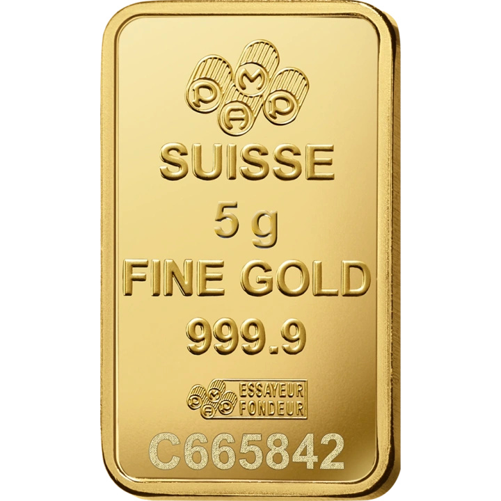 5 g PAMP Lady Fortuna VERISCAN gold bar in a presentation case – gift set