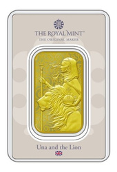 Lingot d'or 1 once Una et le lion