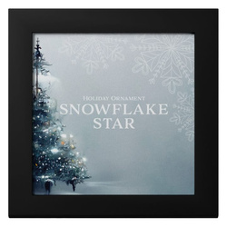 Cook Islands: Holiday Ornament - Snowflake Star 1 oz Silber 2023 Gilded Silk Ultra High Relief
