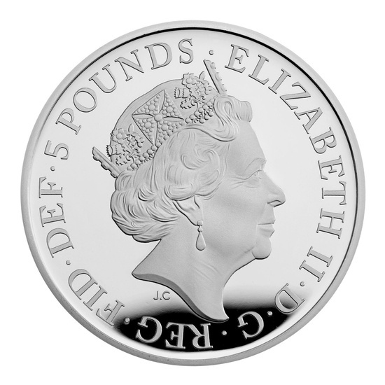 Ensemble de 5 pièces en platine Royaume-Uni 2022 Proof Commemorative Coin