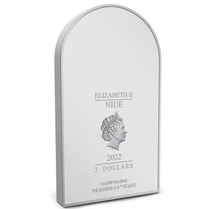 Niue: The Batman - Batmobile coloured 1 oz Silber 2022 Proof