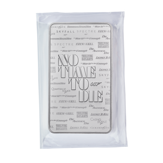 Lingotto d'argento da 10 once 007 James Bond