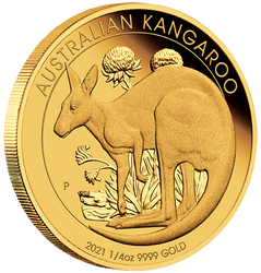 Australijski Kangur 1/4 uncji Złota 2021 Proof