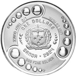 Samoa: Alien 1/2 uncji Srebra 2024 Prooflike