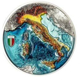 Cook Islands: Repubblica Italiana Coloured 2 oz Silver 2025 Proof