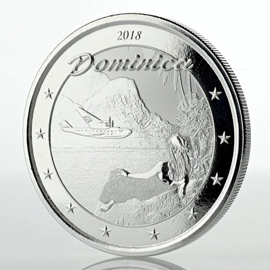 Dominica: La isla de la naturaleza 1 oz Plata 2018