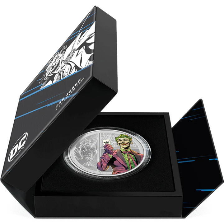 Niue: DC Villains - The Joker coloured 1 oz Silver 2023 Proof