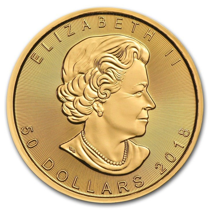 Kanadyjski Liść Klonowy 1 uncja Złota 2018