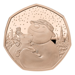 The Snowman and The Snowdog Oro 2022 Proof