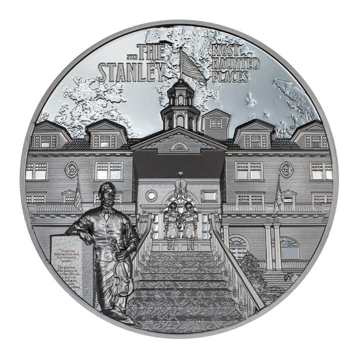 Cook Islands Most Haunted Places The Stanley 2 oz Argint 2023 Black Proof Ultra High Relief