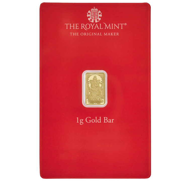 Lingou The Royal Mint - 1 g aur Ganesh