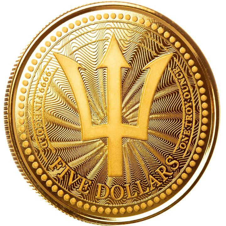 Barbados: Trident 1 uncja Złota 2023