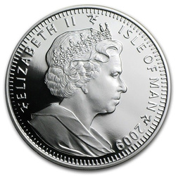 Isola di Man Serie gatti: Chinchilla 1 oncia d'argento 2009 Proof