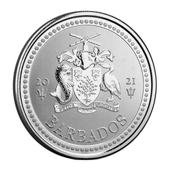 Barbados: Trident 1 uncja Srebra 2021