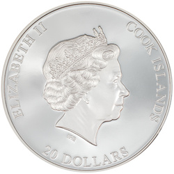 Cook Islands: Alcatraz Island kolorowany 3 uncje Srebra 2023 Proof Ultra High Relief