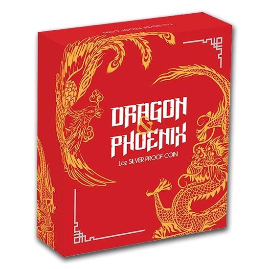 Drache und Phönix 1 oz Silbermünze 2018