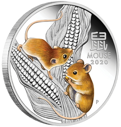 Lunar III: Año del Ratón Set 3 oz Plata Estreno 01.10