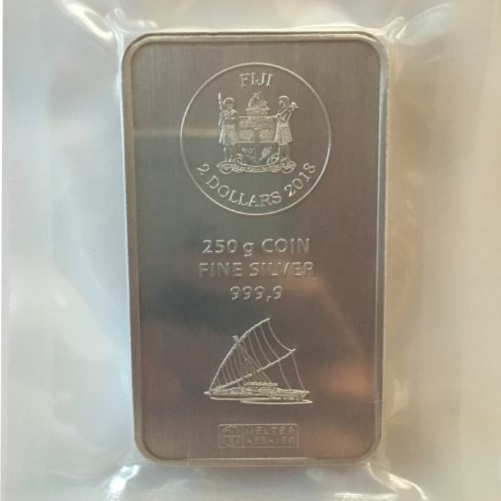 Fiji: Coinbar 250 grams Silver 2018
